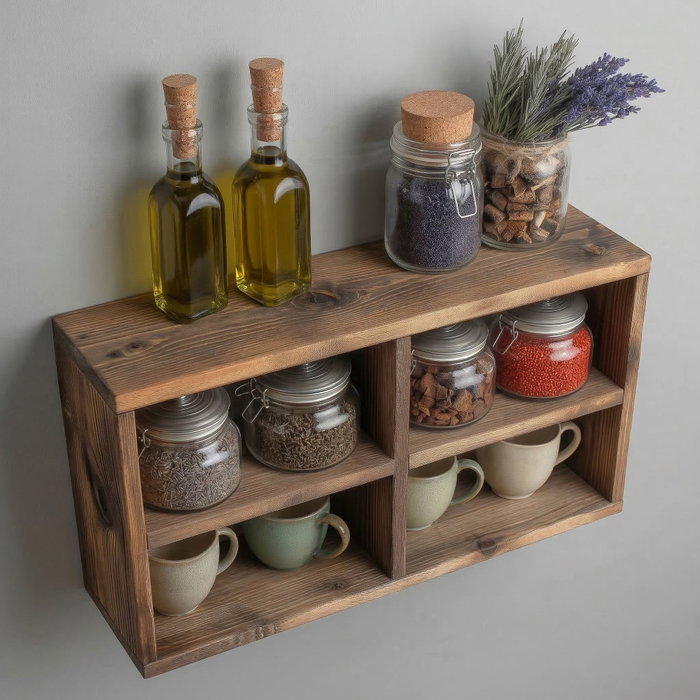 Hanah Home Raf307 Estantería Decorativa de Madera